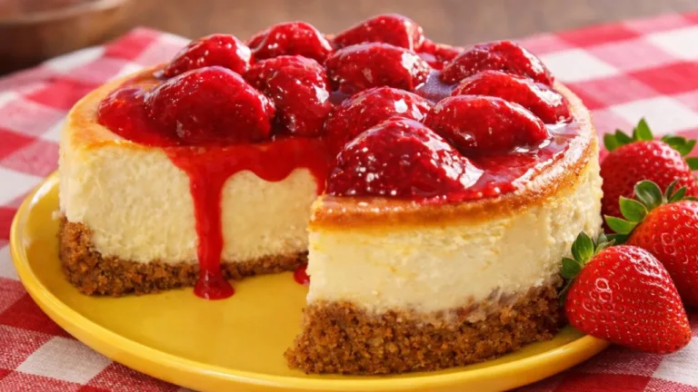 Image Recipe Strawberry Cheesecake